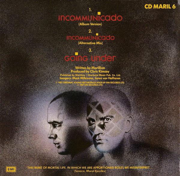 Marillion : Incommunicado (CD, Single, Gat)