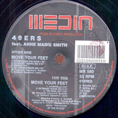 49ers Feat. Anne Marie Smith* : Move Your Feet (12")