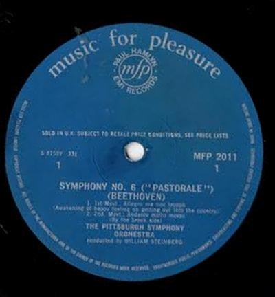 Ludwig van Beethoven, Pittsburgh Symphony Orchestra Conducted by William Steinberg : Symphony No.6 In F Major Op.68 "Pastorale" (LP, Mono)