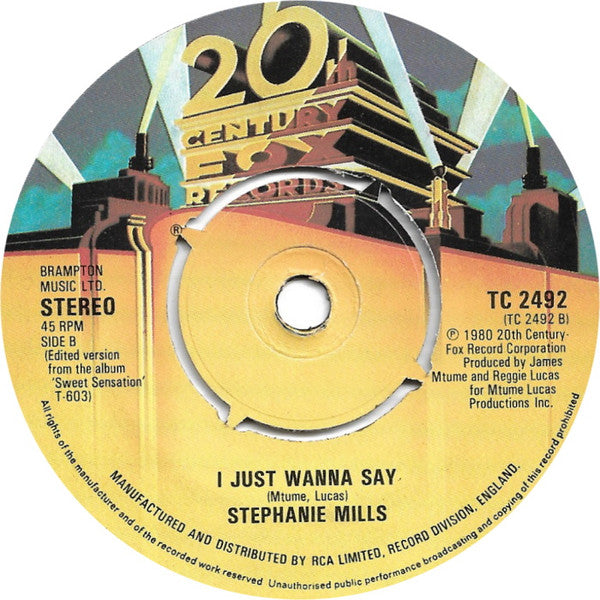 Stephanie Mills Featuring Teddy Pendergrass : Two Hearts / I Just Wanna Say (7", Single, 4 p)