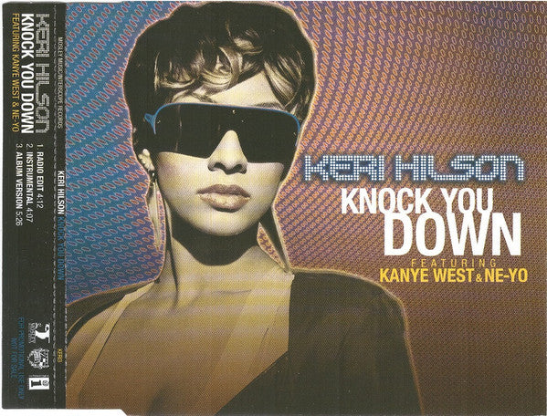 Keri Hilson Featuring Kanye West & Ne-Yo : Knock You Down (CD, Single, Promo)