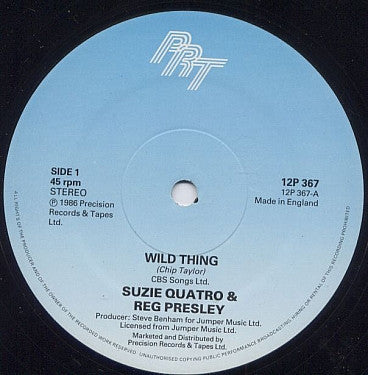 Suzi Quatro & Reg Presley : Wild Thing (12")