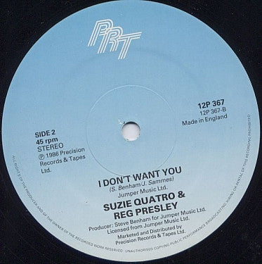 Suzi Quatro & Reg Presley : Wild Thing (12")