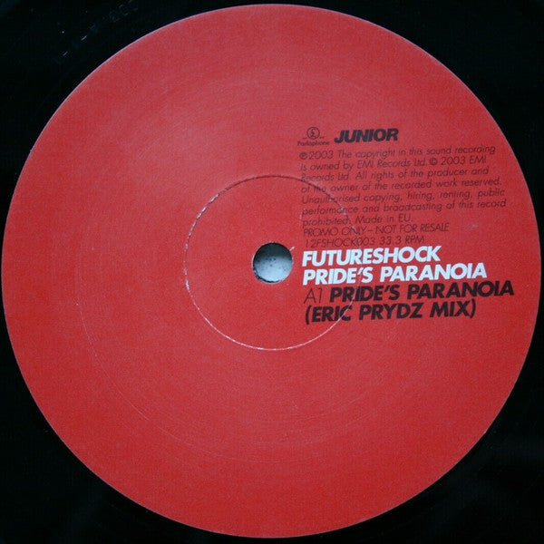Futureshock : Pride's Paranoia (12", Promo)