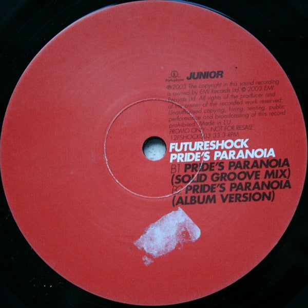 Futureshock : Pride's Paranoia (12", Promo)