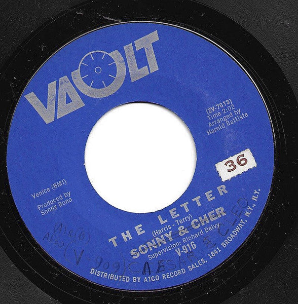 Sonny & Cher : The Letter (7")