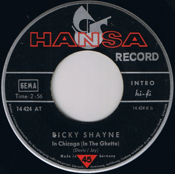 Ricky Shayne : Ich Mache Keine Komplimente (7", Single)