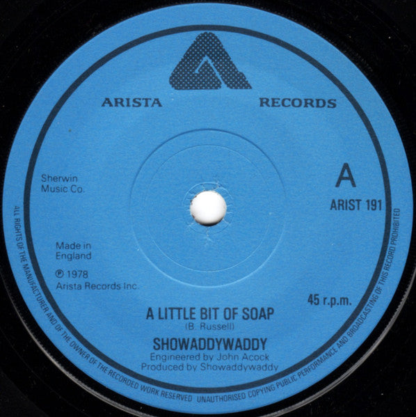 Showaddywaddy : A Little Bit Of Soap (7", Single, Sol)