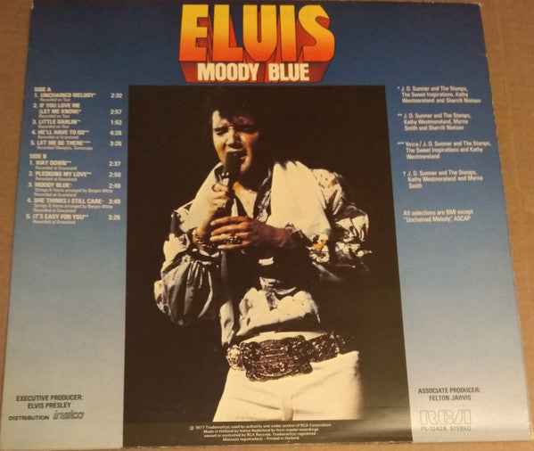 Elvis Presley : Moody Blue (LP, Album)