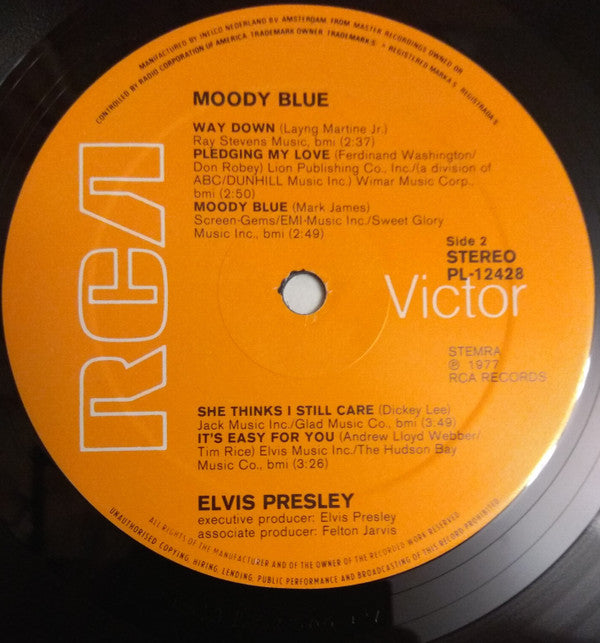 Elvis Presley : Moody Blue (LP, Album)