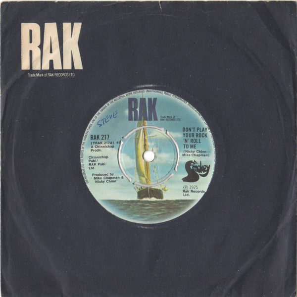 Smokie : Don't Play Your Rock 'N' Roll To Me (7", Single)