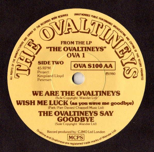 The Ovaltineys : Happy Days Are Here Again (7")