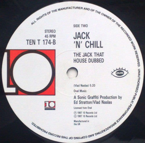 Jack 'N' Chill : The Jack That House Built (12", Die)