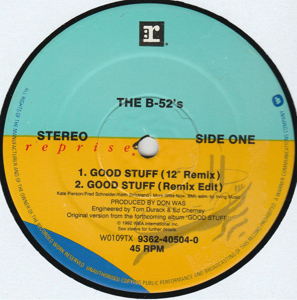 The B-52's : Good Stuff (12", Single)