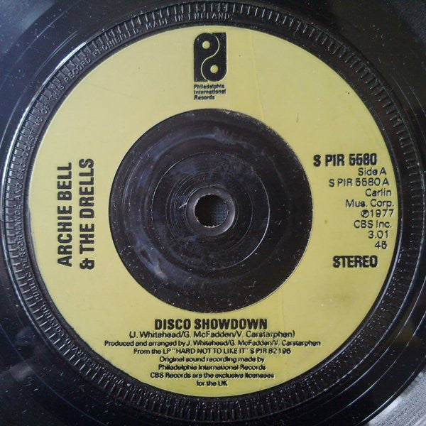Archie Bell & The Drells : Disco Showdown (7", Inj)