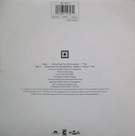 China Black : Almost See You (Somewhere) (7")