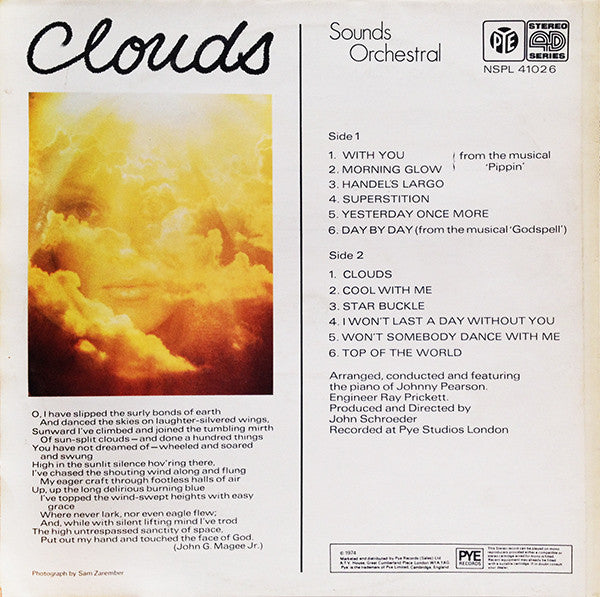 Sounds Orchestral : Clouds (LP)