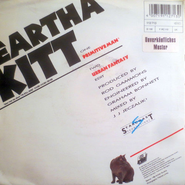 Eartha Kitt : Primitive Man (7", Single)