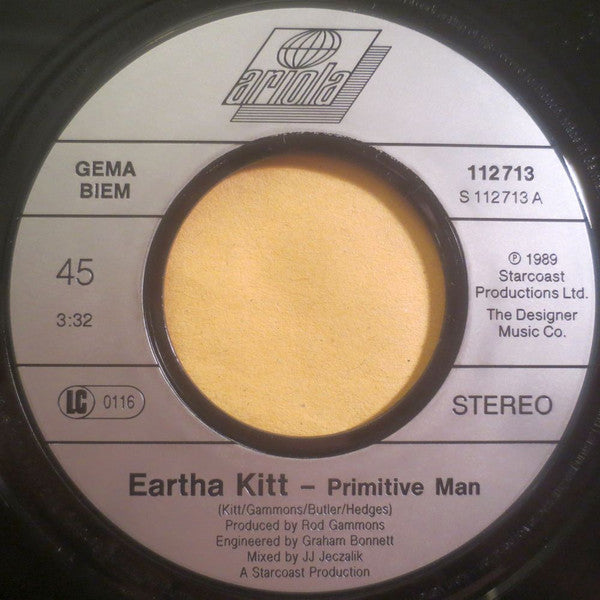 Eartha Kitt : Primitive Man (7", Single)