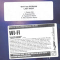 Wi-Fi (2) Feat Siobhan : Last Night (CD, Single, Promo)
