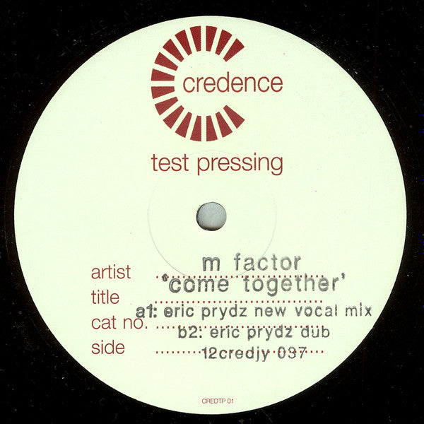 M Factor : Come Together (12", TP)