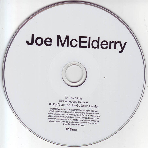 Joe McElderry : The Climb (CD, Single)