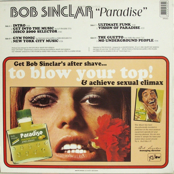 Bob Sinclar : Paradise (2x12", Album, Big)