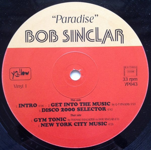 Bob Sinclar : Paradise (2x12", Album, Big)