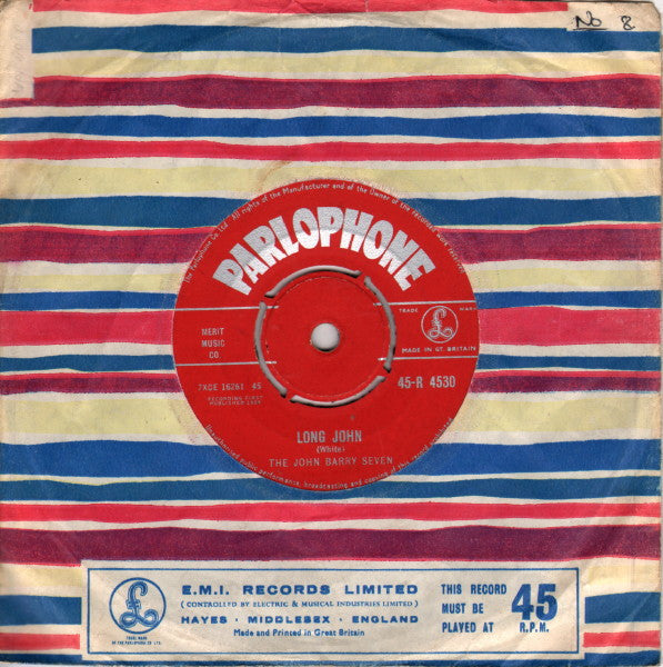 The John Barry Seven : Long John (7", Single)
