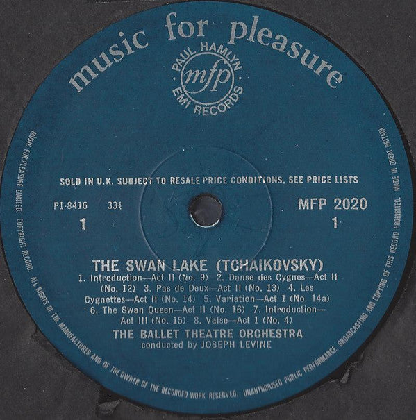 Pyotr Ilyich Tchaikovsky, Ballet Theatre Orchestra, Joseph Levine : Selections From Swan Lake (LP, Mono)