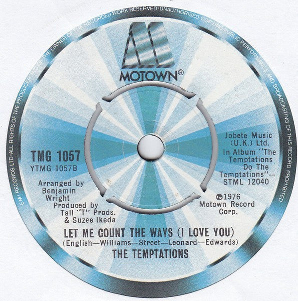 The Temptations : Who Are You (7")