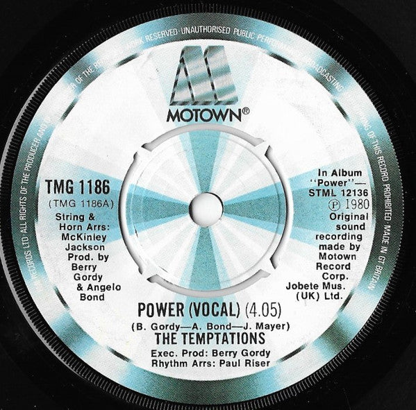 The Temptations : Power (Vocal) (7")