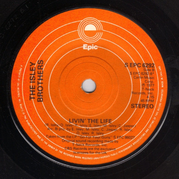 The Isley Brothers : Take Me To The Next Phase (Parts 1 & 2) (7", Single)