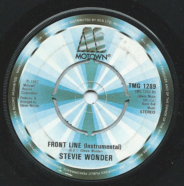 Stevie Wonder : Front Line (7")