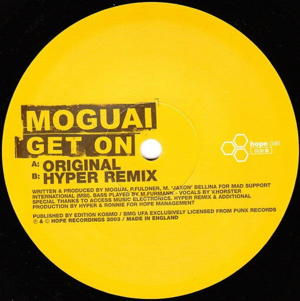 Moguai : Get On (12")