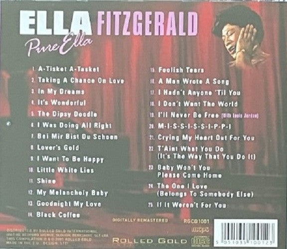 Ella Fitzgerald : Pure Ella (CD, Comp)