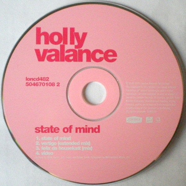 Holly Valance : State Of Mind (CD, Single, Enh)
