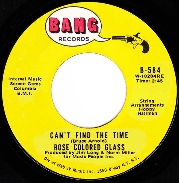 Rose Colored Glass : Can't Find The Time (7", Ter)