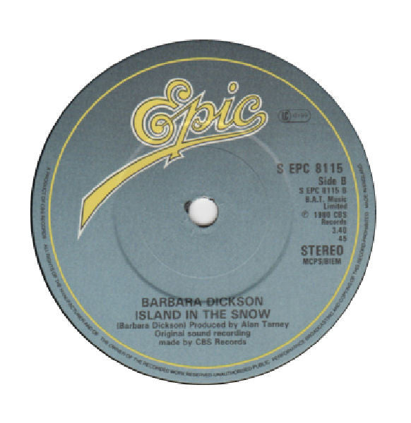 Barbara Dickson : January - February (7", Single)