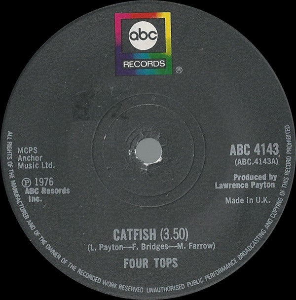 Four Tops : Catfish (7", Single)