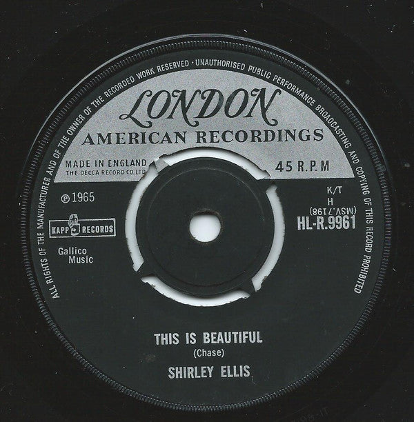 Shirley Ellis : The Clapping Song (7", Single)