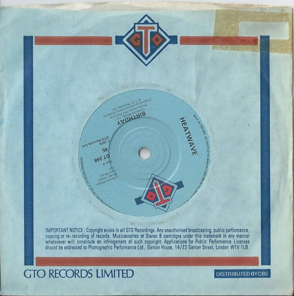 Heatwave : Razzle Dazzle (7", Single)