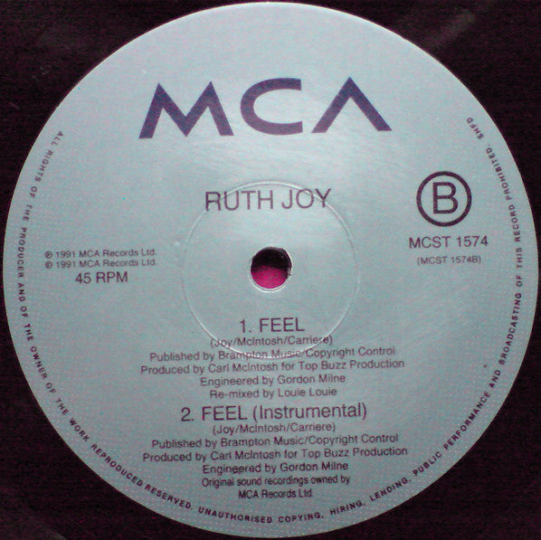 Ruth Joy : Feel (12")