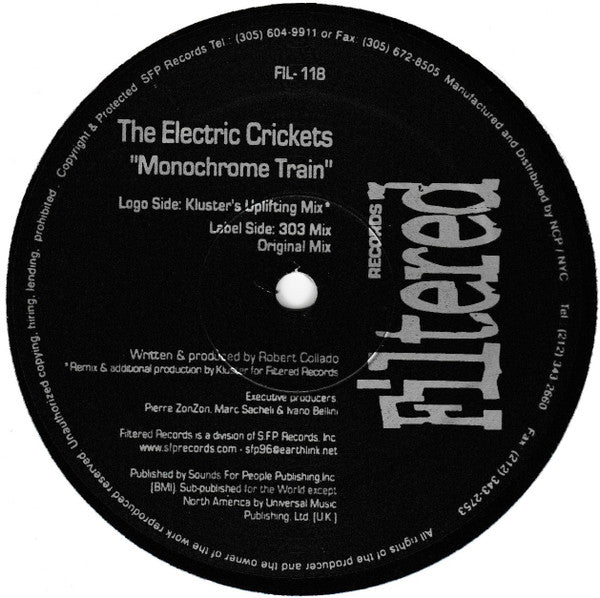 The Electric Crickets : Monochrome Train (12")