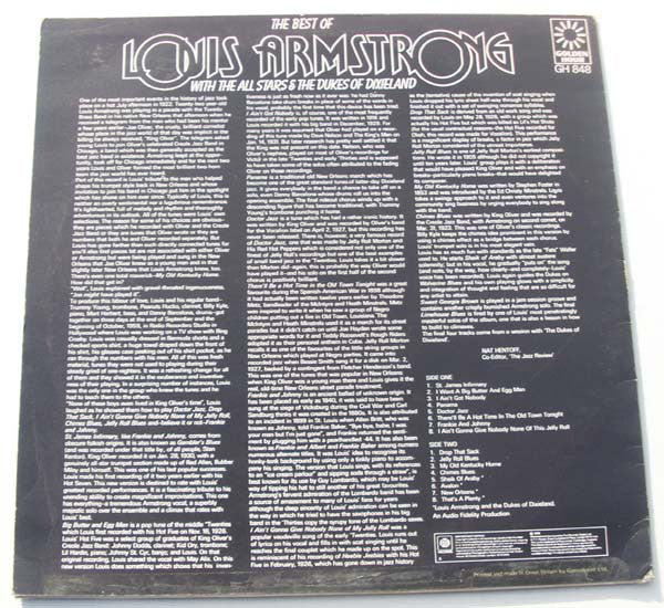 Louis Armstrong And His All-Stars, Louis Armstrong & The Dukes Of Dixieland : The Best Of Louis Armstrong With The All Stars & The Dukes Of Dixieland (LP, Comp)