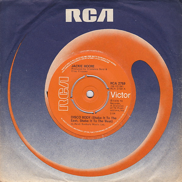 Jackie Moore : Disco Body (Shake It To The East, Shake It To The West) (7")