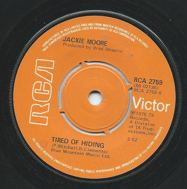 Jackie Moore : Disco Body (Shake It To The East, Shake It To The West) (7")