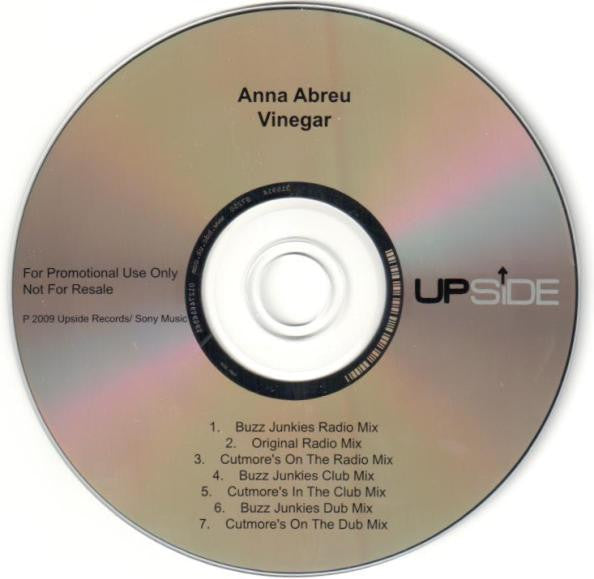 Anna Abreu : Vinegar (CD, Single, Promo)