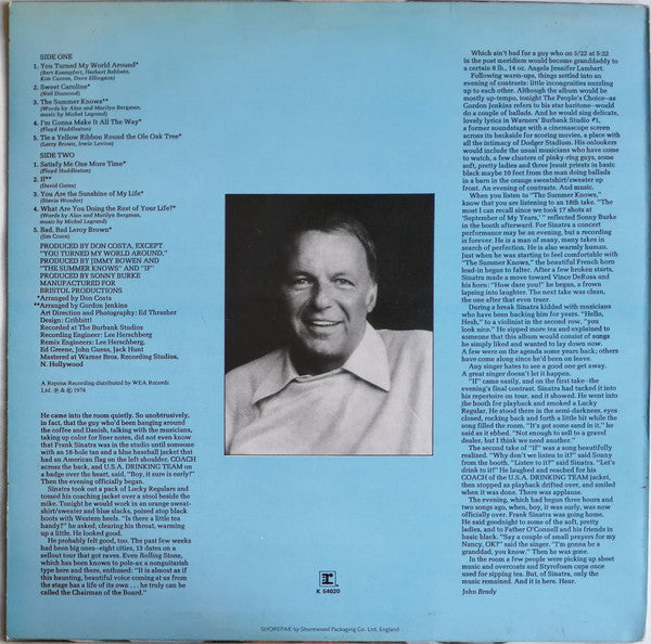 Frank Sinatra : Some Nice Things I've Missed (LP, Album)