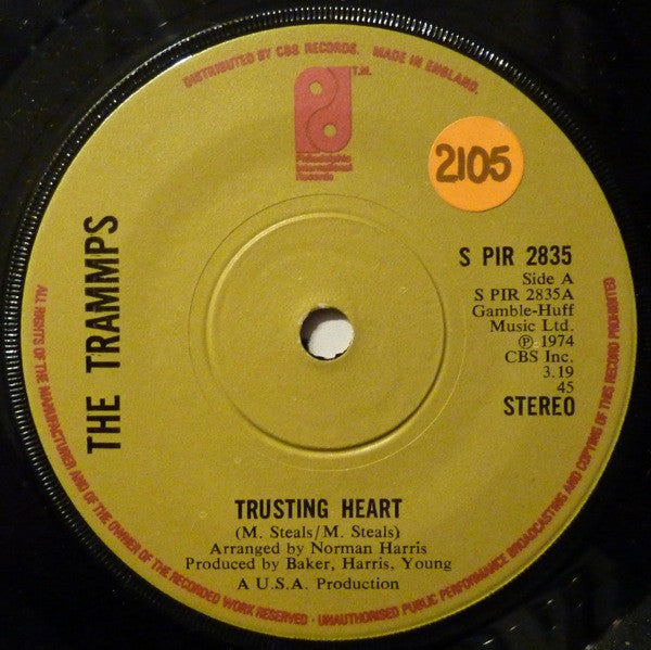 The Trammps : Trusting Heart (7")
